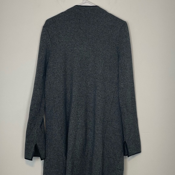 ZARA Gray/Black Waterfall Front Cardigan/Jacket. Size Medium. Has Pockets. - Picture 7 of 9